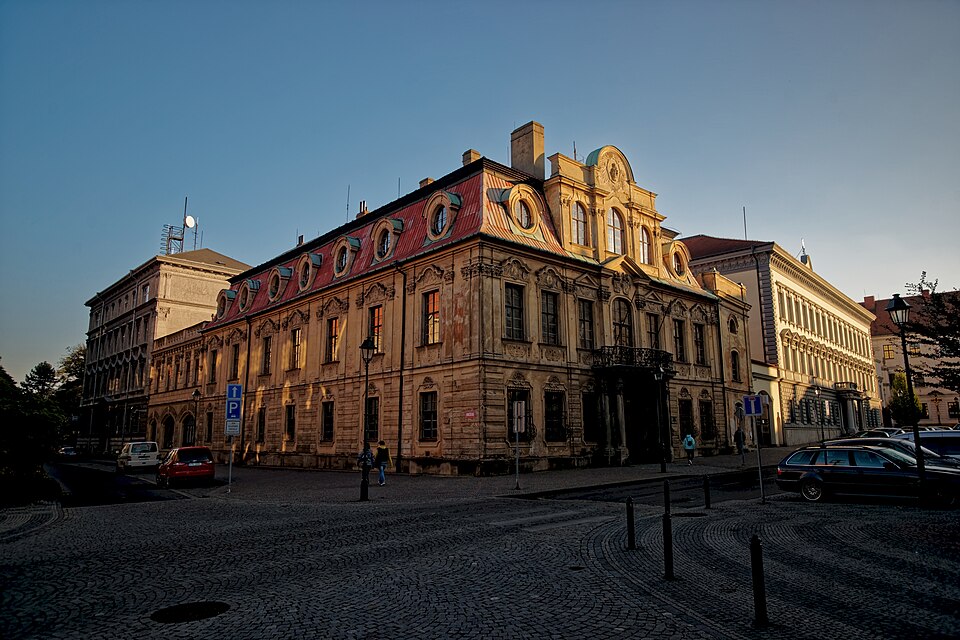 Opava – Hrnčířská Street, view towards Blücher Palace (Opava, Czech Republic) — photo by Txllxt TxllxT — licensed under CC BY-SA 4.0 —https://creativecommons.org/licenses/by-sa/4.0/