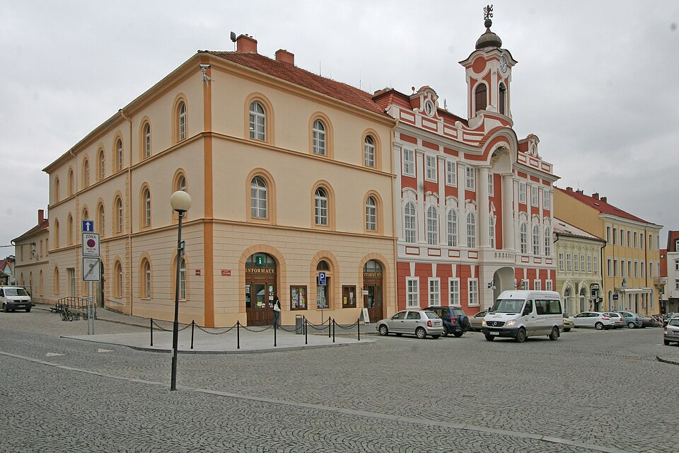 Historic library building on Kostelní Square in Čáslav, Czech Republic — photo by Petr1888 — licensed under CC BY-SA 3.0. Source: